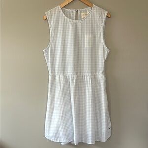 Rhythm Gingham Cotton‎ Picnic Party Dress US size Large Blue White Checkered